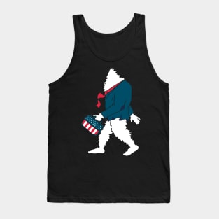 Funny Bigfoot President Day Tank Top